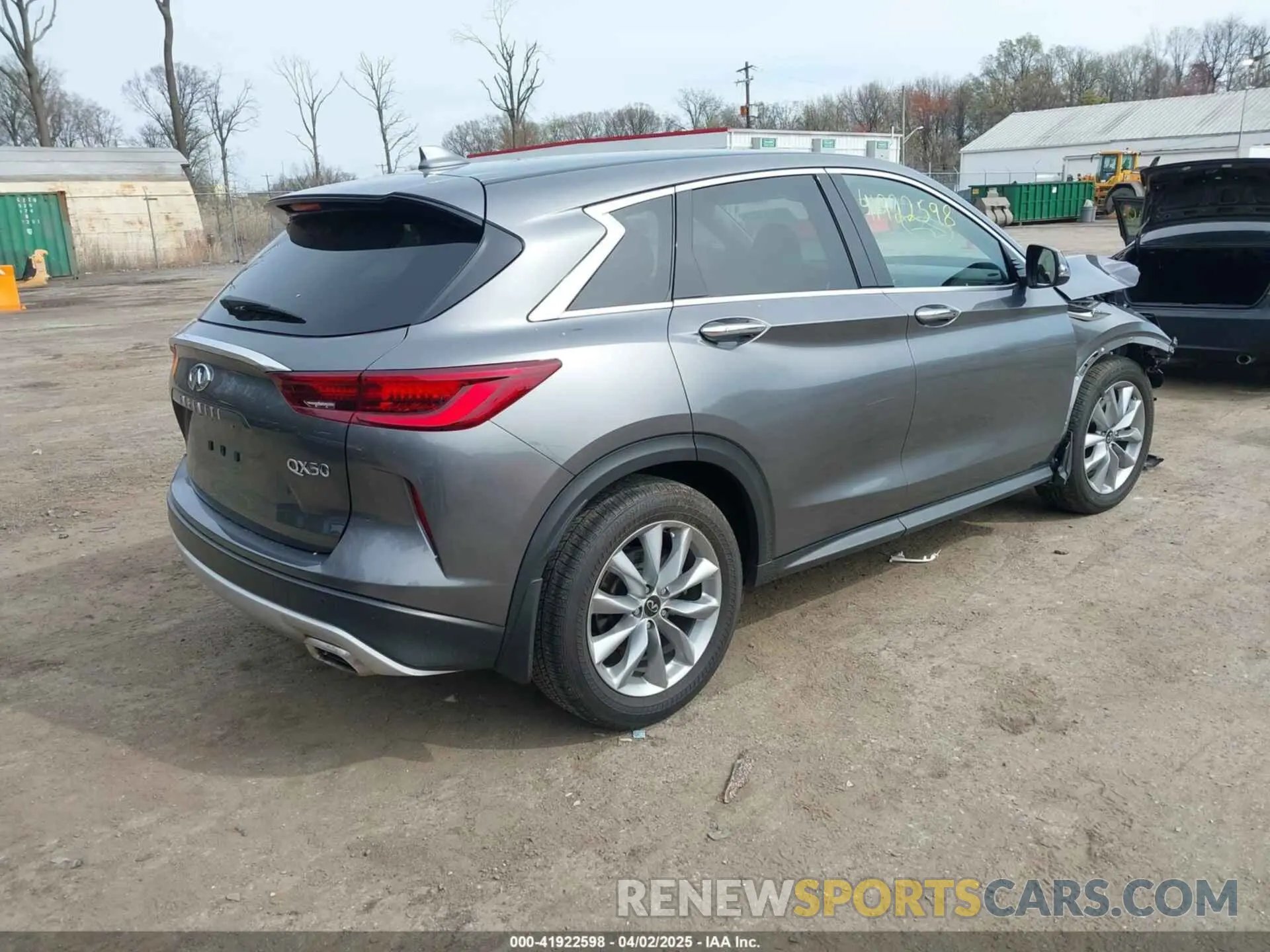 4 fotografías del automóvil dañado 3PCAJ5ABXNF115938 INFINITI QX50 2022