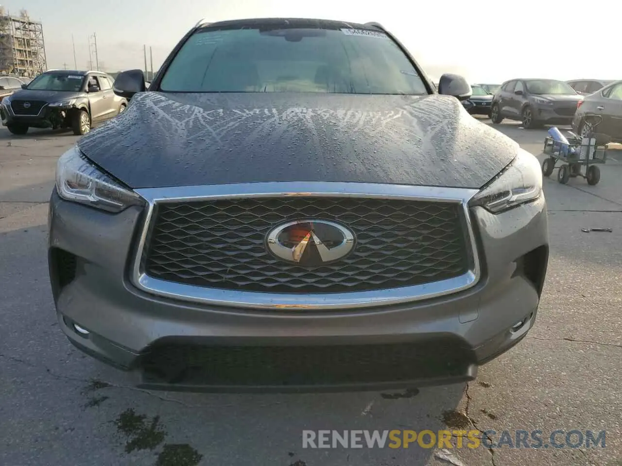 5 fotografías del automóvil dañado 3PCAJ5BA5NF107929 INFINITI QX50 2022