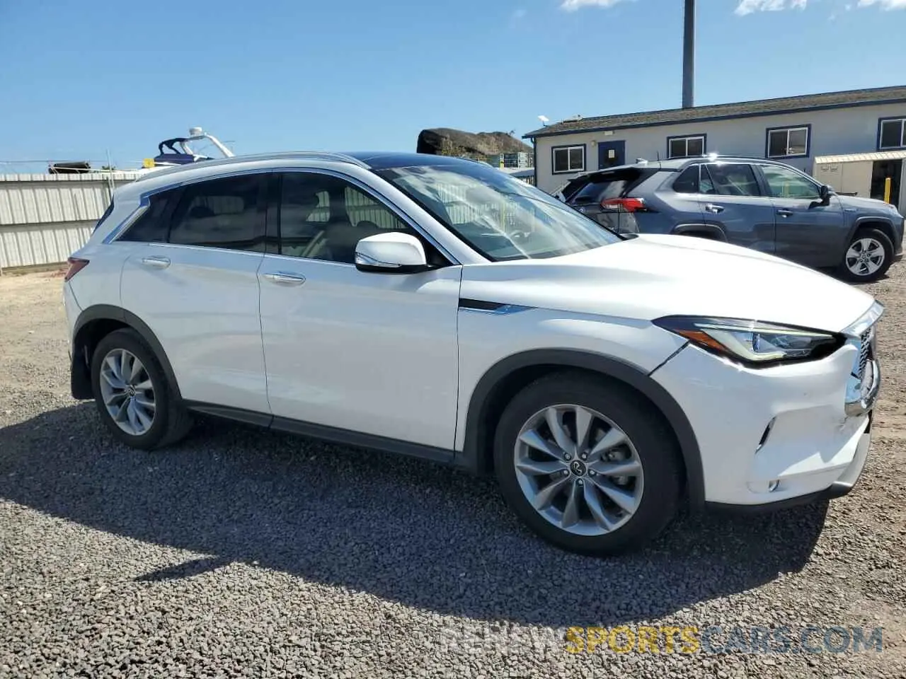 4 fotografías del automóvil dañado 3PCAJ5BA6NF113786 INFINITI QX50 2022