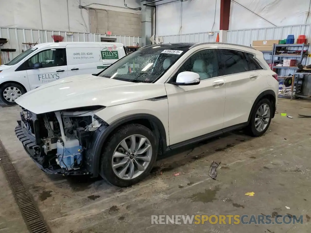 1 fotografías del automóvil dañado 3PCAJ5BB7NF114132 INFINITI QX50 2022
