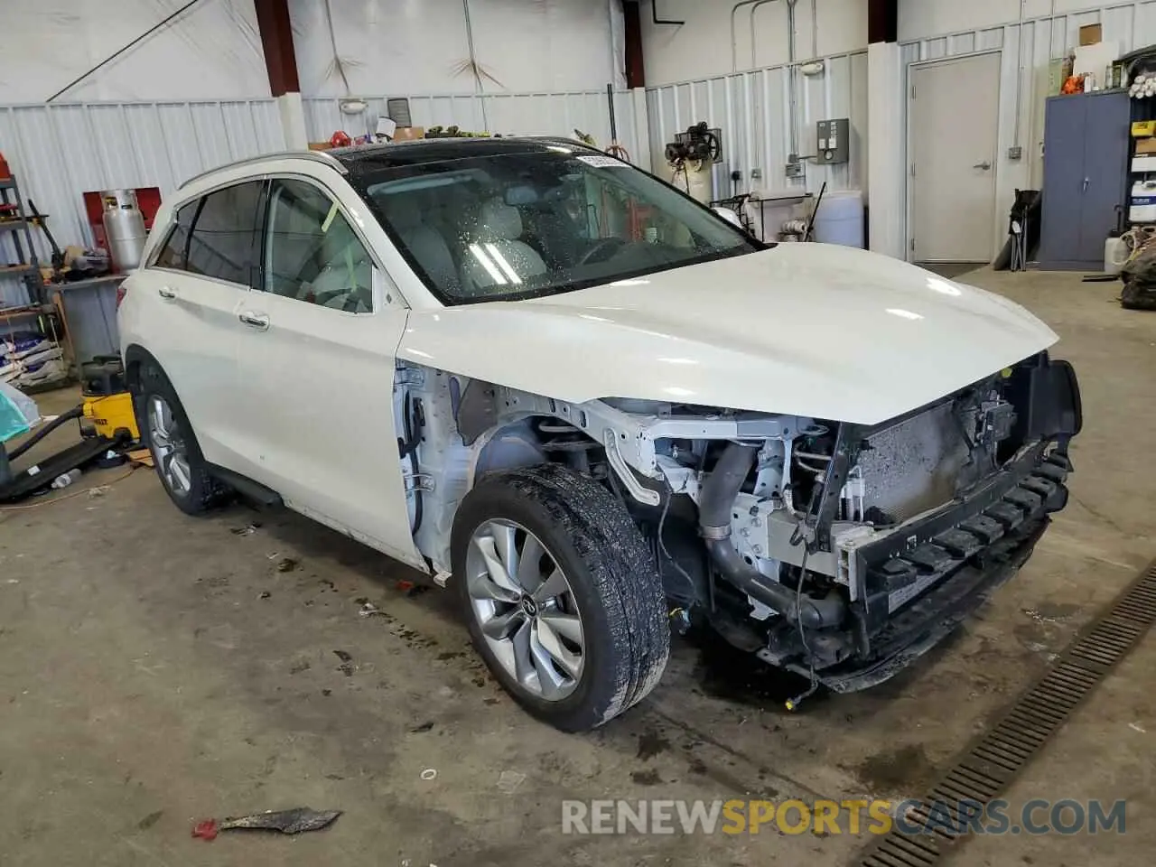 4 fotografías del automóvil dañado 3PCAJ5BB7NF114132 INFINITI QX50 2022