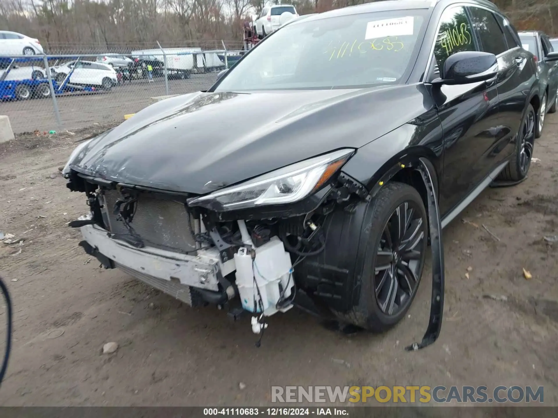 6 fotografías del automóvil dañado 3PCAJ5BBXNF117381 INFINITI QX50 2022