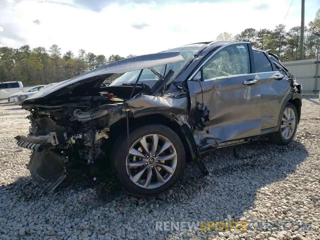 1 fotografías del automóvil dañado 3PCAJ5CA6NF120638 INFINITI QX50 2022