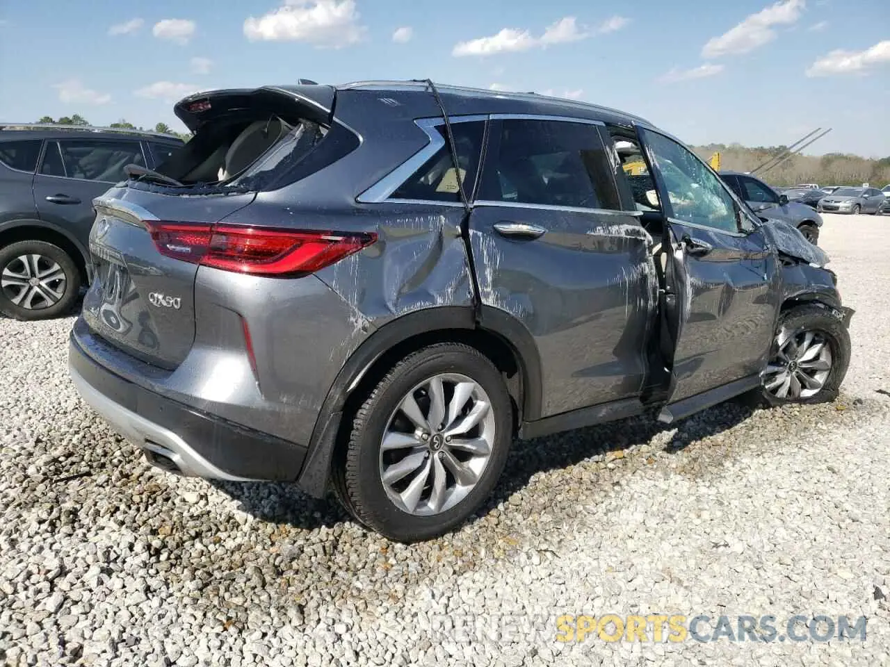 3 fotografías del automóvil dañado 3PCAJ5CA6NF120638 INFINITI QX50 2022