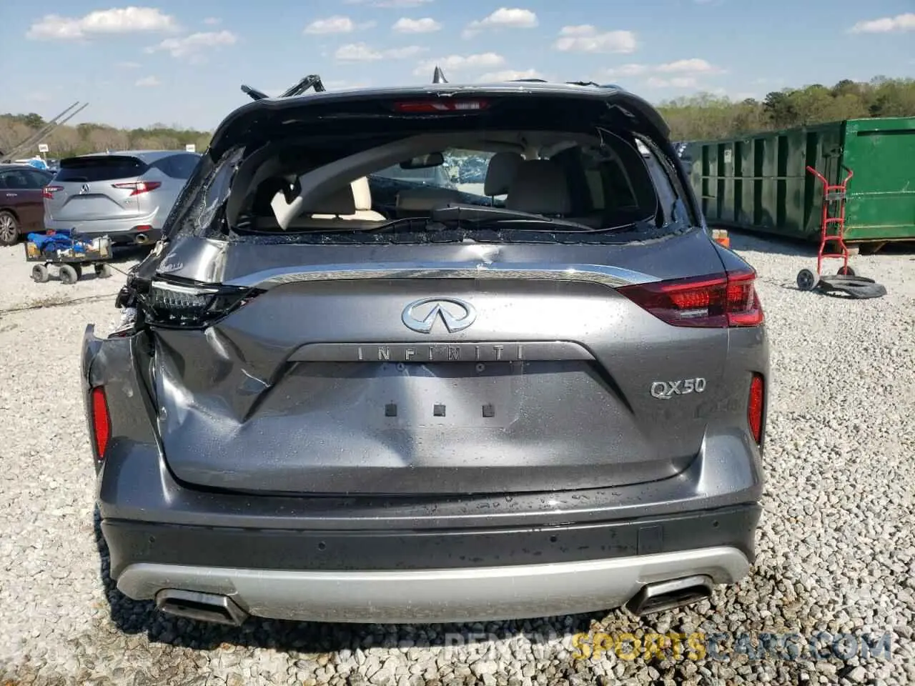 6 fotografías del automóvil dañado 3PCAJ5CA6NF120638 INFINITI QX50 2022