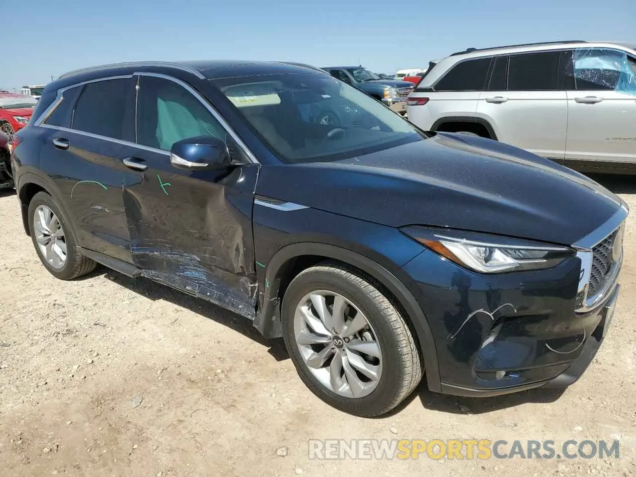 4 fotografías del automóvil dañado 3PCAJ5CAXNF110615 INFINITI QX50 2022