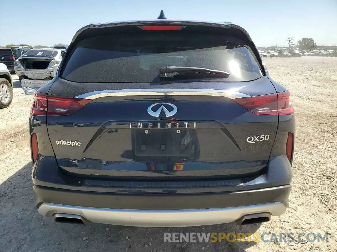 6 fotografías del automóvil dañado 3PCAJ5CAXNF110615 INFINITI QX50 2022