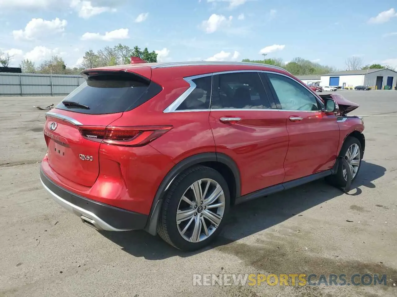 3 fotografías del automóvil dañado 3PCAJ5EB3NF112972 INFINITI QX50 2022
