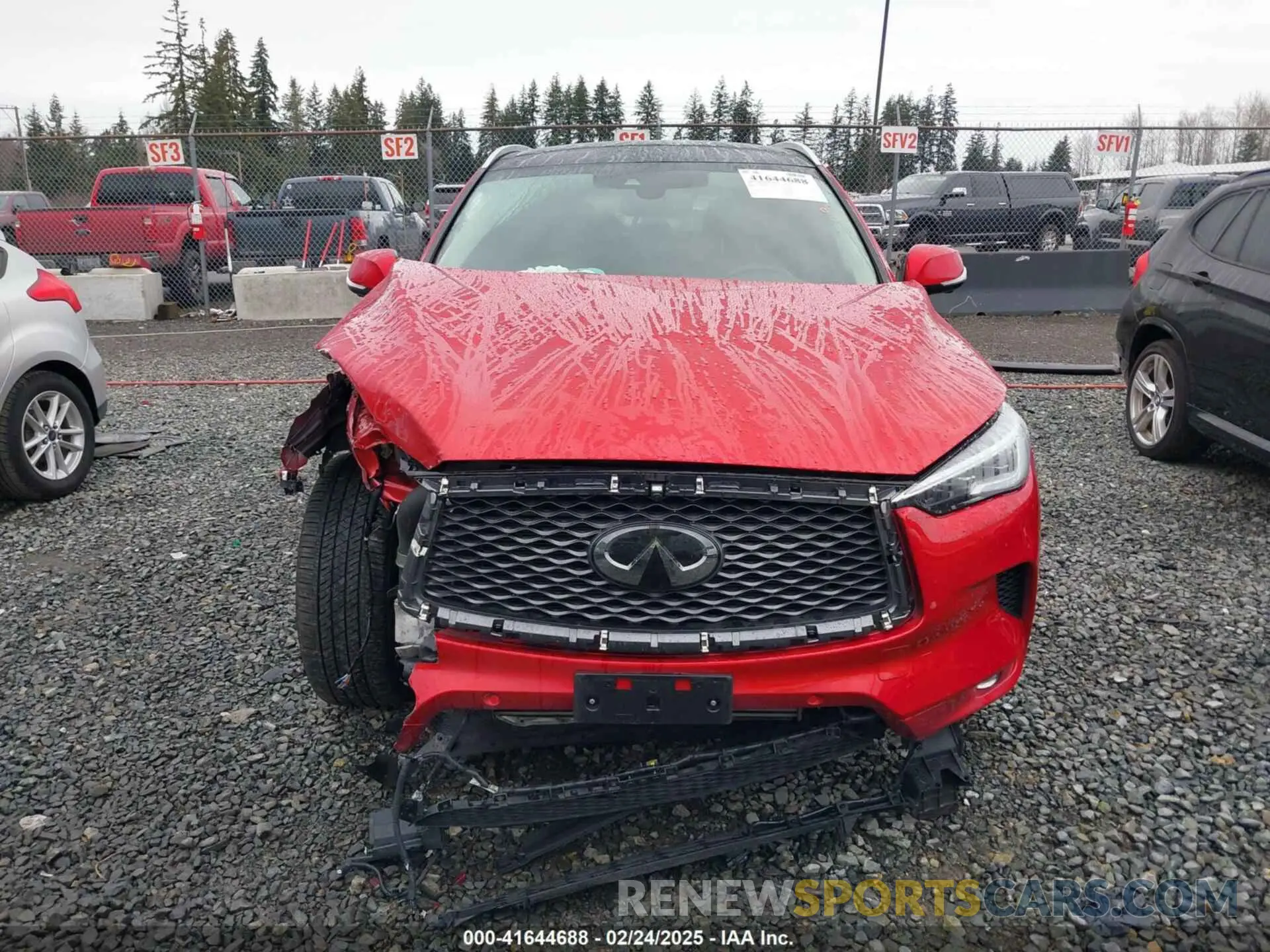 12 fotografías del automóvil dañado 3PCAJ5EB8NF120615 INFINITI QX50 2022