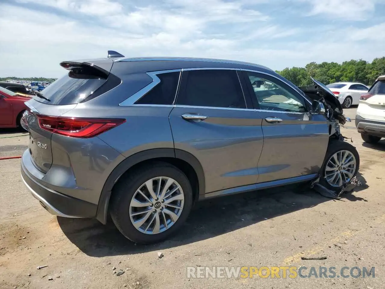 3 fotografías del automóvil dañado 3PCAJ5BA1PF111754 INFINITI QX50 2023