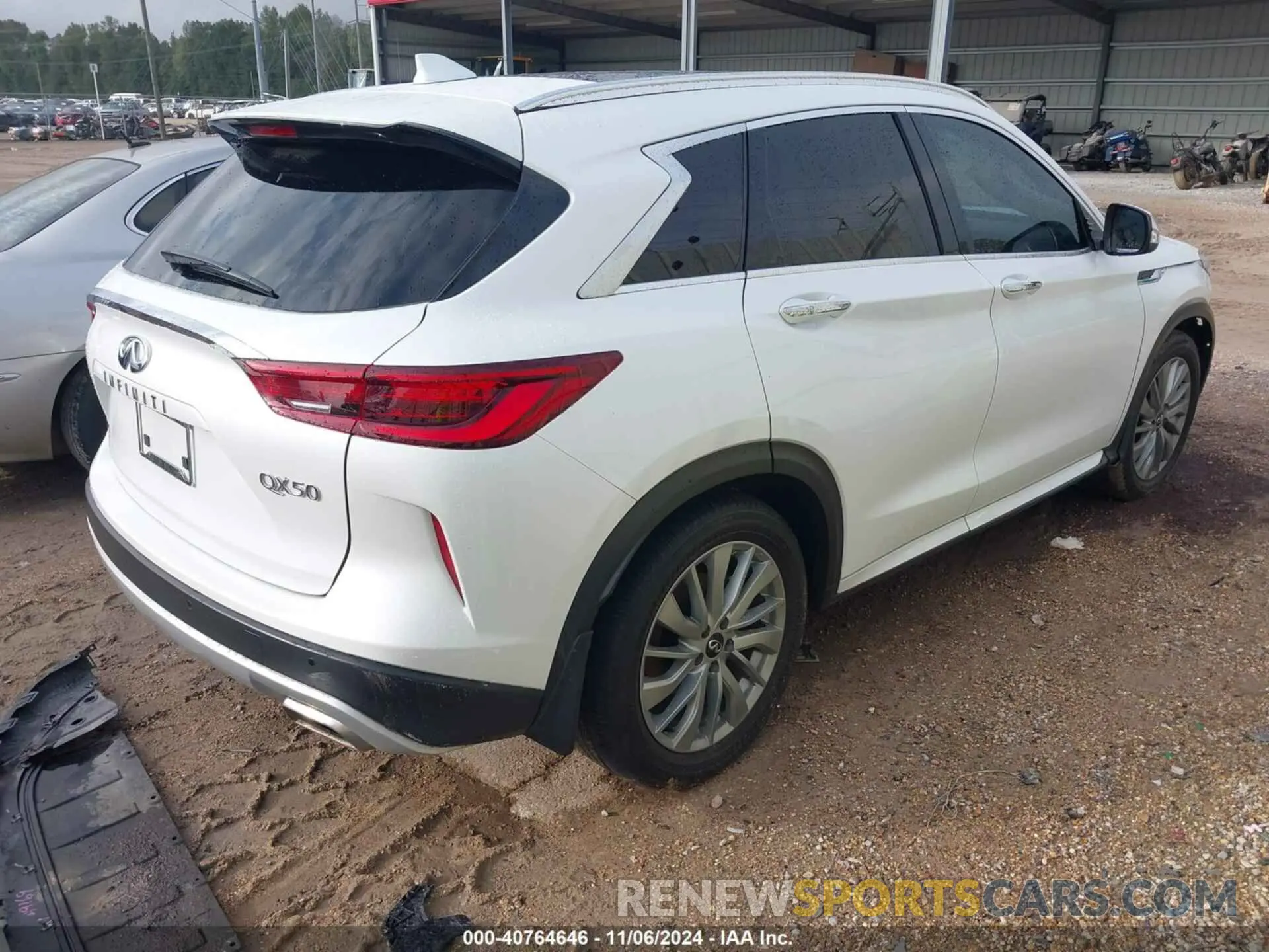 4 fotografías del automóvil dañado 3PCAJ5BA3PF114574 INFINITI QX50 2023