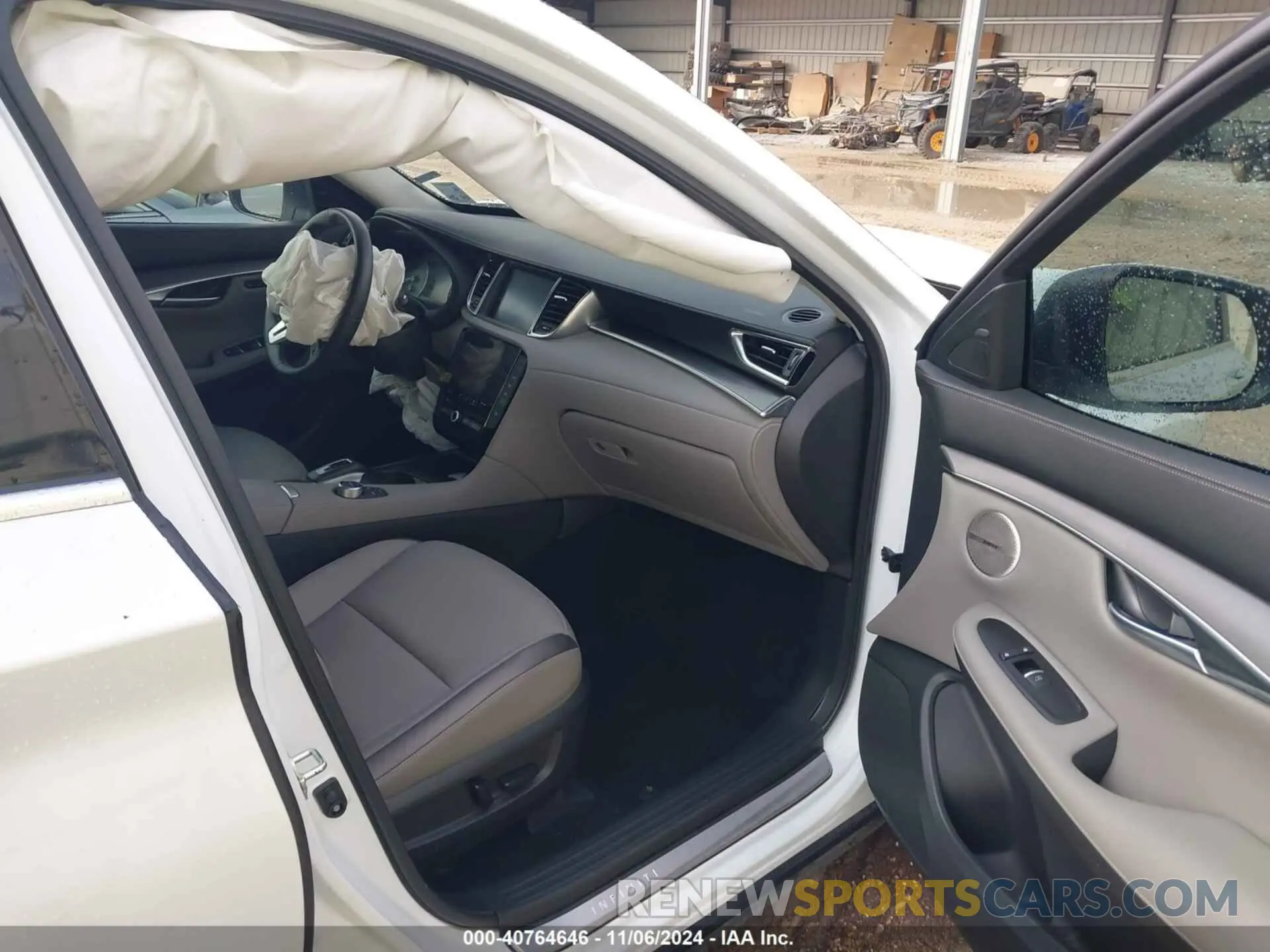 5 fotografías del automóvil dañado 3PCAJ5BA3PF114574 INFINITI QX50 2023