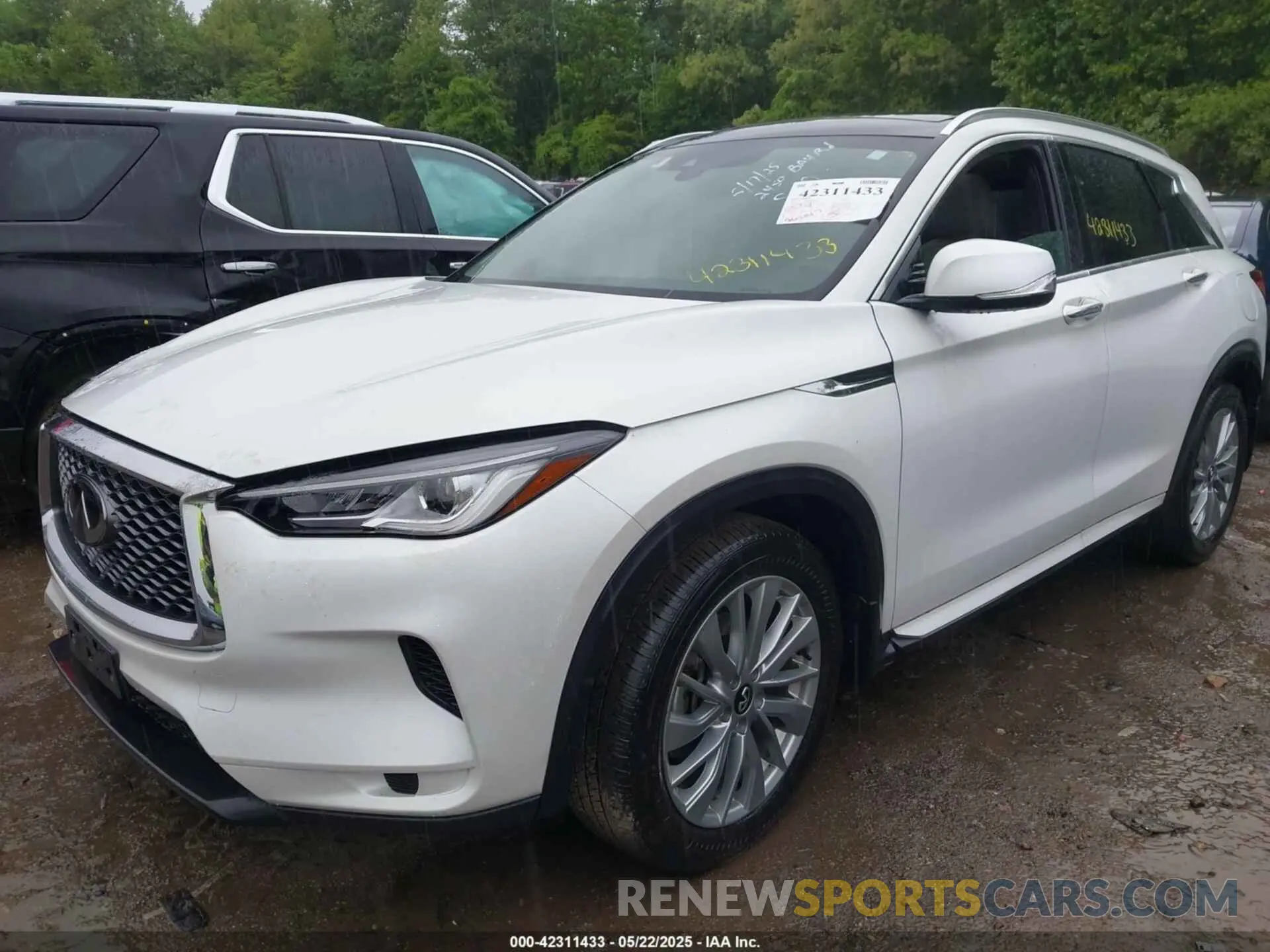 2 fotografías del automóvil dañado 3PCAJ5BA5PF116908 INFINITI QX50 2023