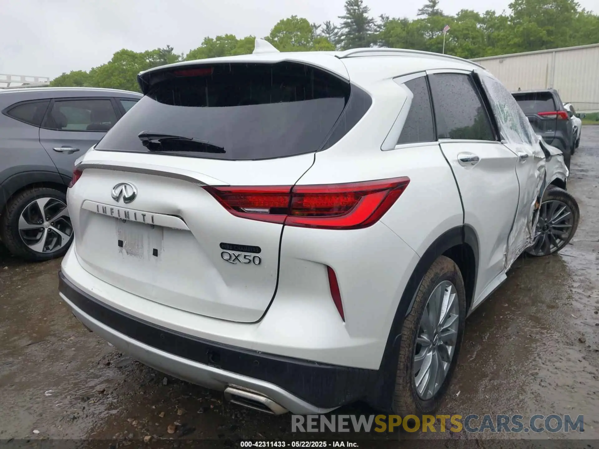 4 fotografías del automóvil dañado 3PCAJ5BA5PF116908 INFINITI QX50 2023