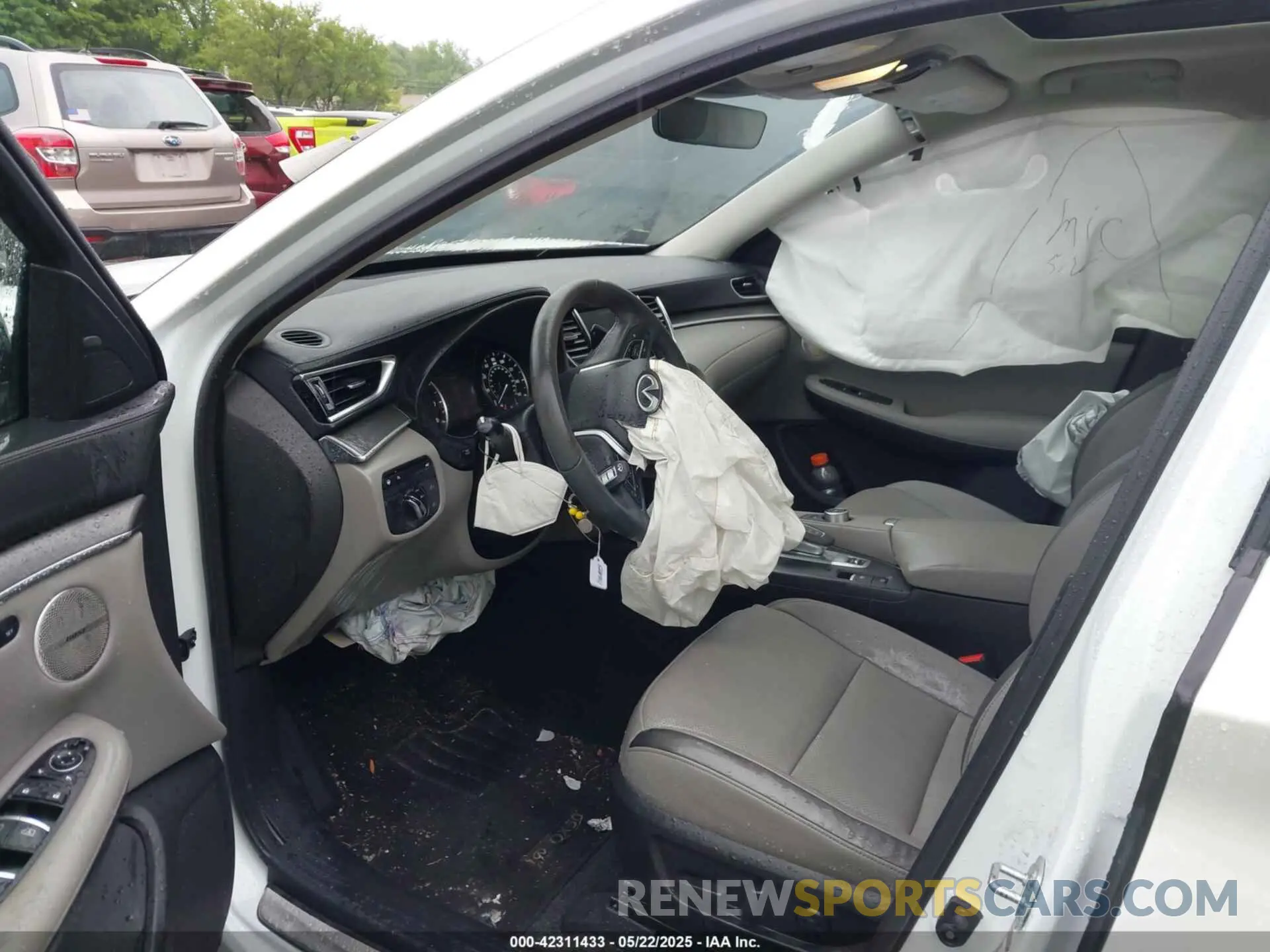 5 fotografías del automóvil dañado 3PCAJ5BA5PF116908 INFINITI QX50 2023