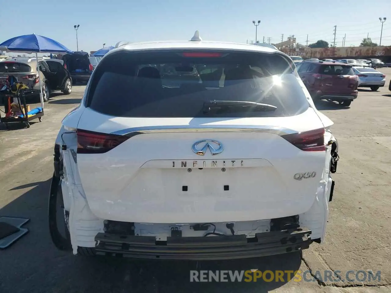 6 fotografías del automóvil dañado 3PCAJ5BA6PF113791 INFINITI QX50 2023