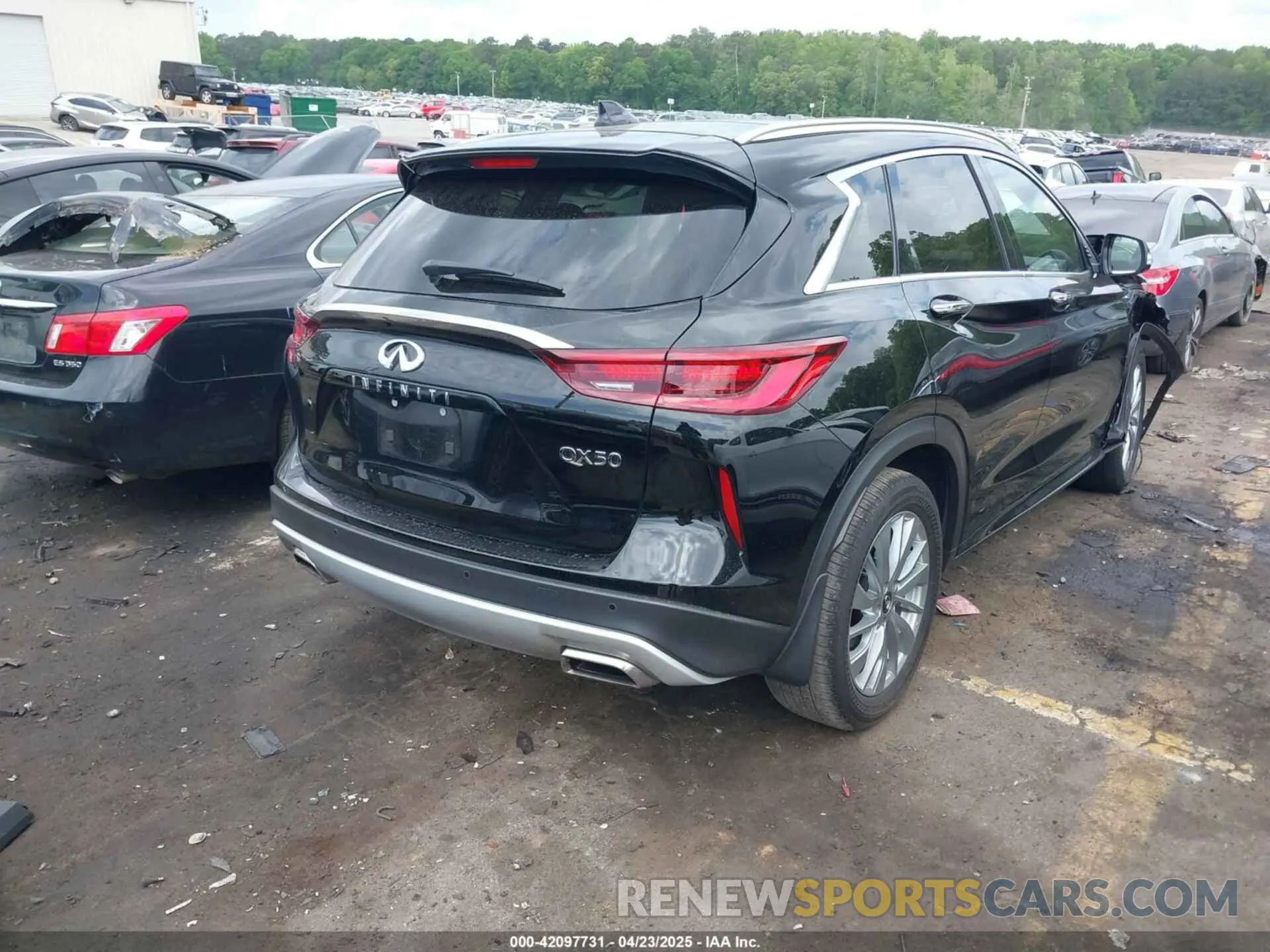 4 fotografías del automóvil dañado 3PCAJ5BA7PF116022 INFINITI QX50 2023