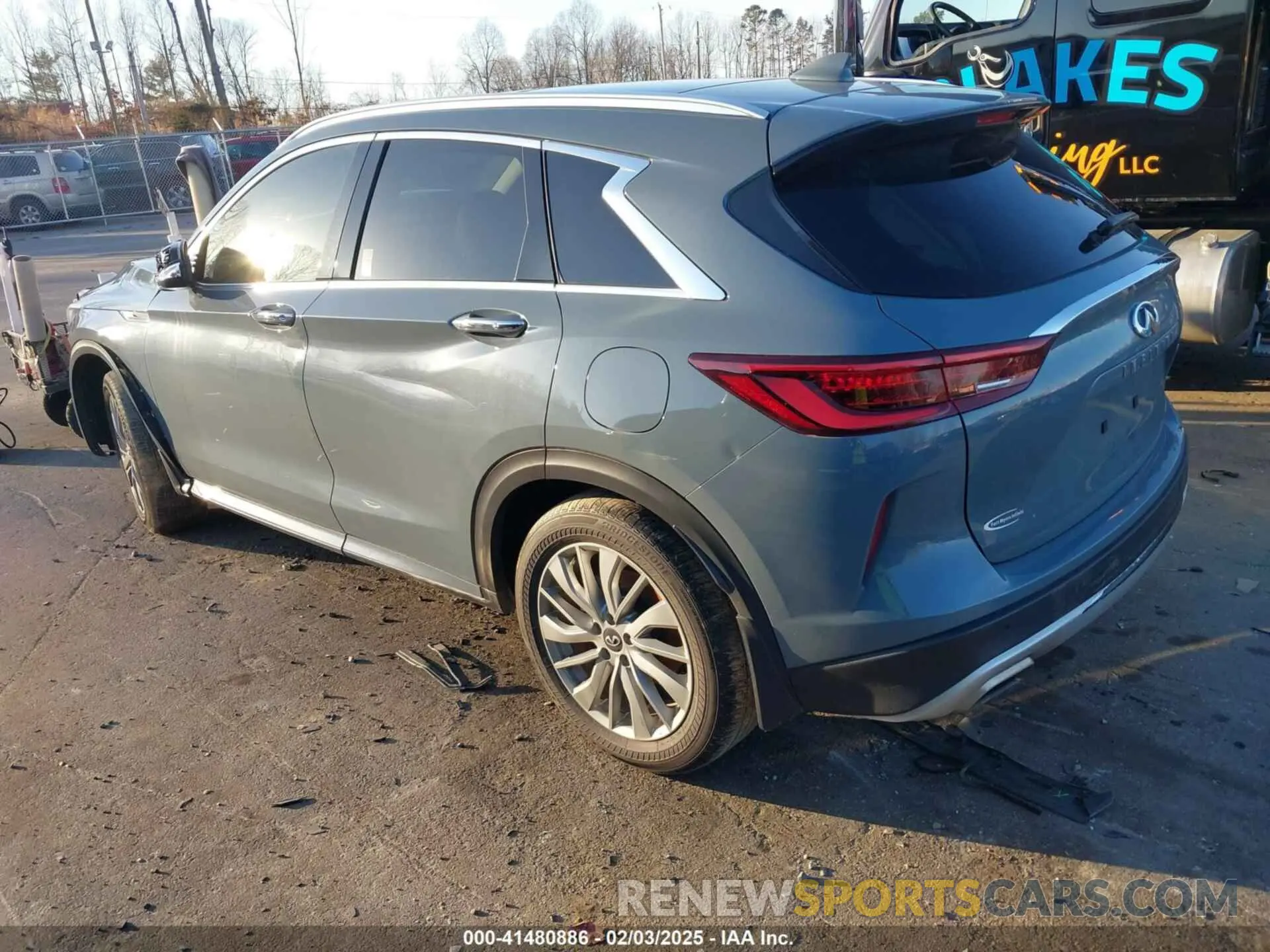 3 fotografías del automóvil dañado 3PCAJ5BA9PF109749 INFINITI QX50 2023