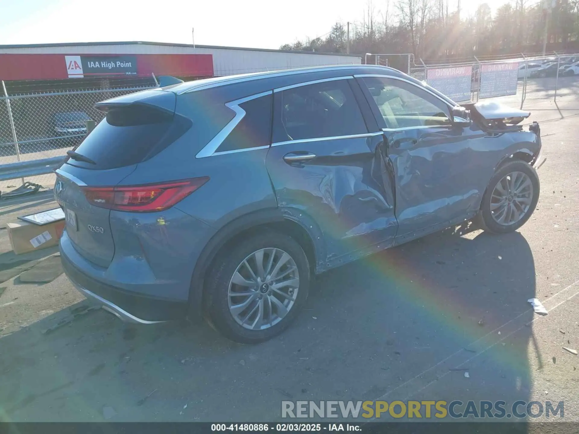 4 fotografías del automóvil dañado 3PCAJ5BA9PF109749 INFINITI QX50 2023