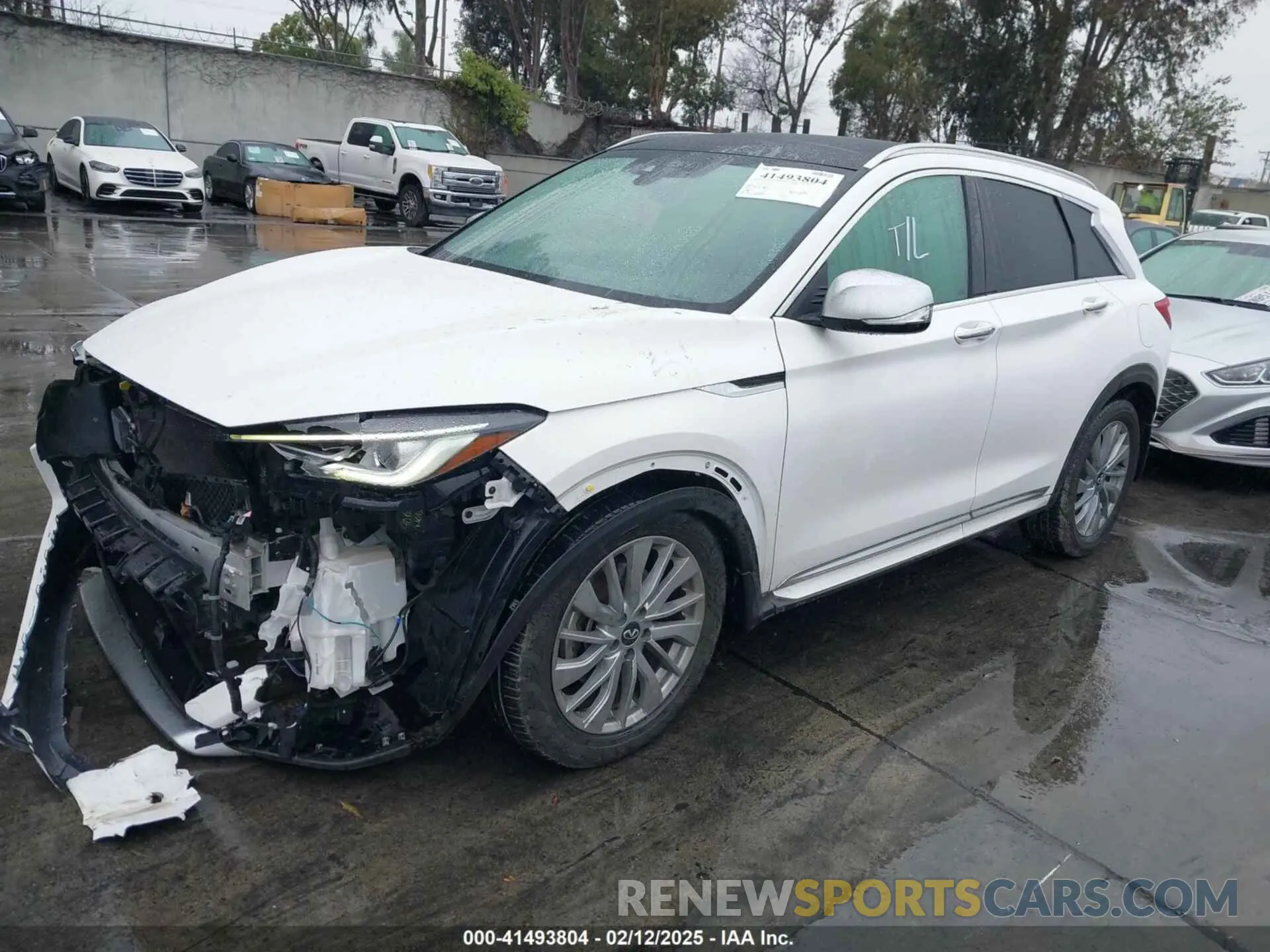 2 fotografías del automóvil dañado 3PCAJ5BB2PF123596 INFINITI QX50 2023
