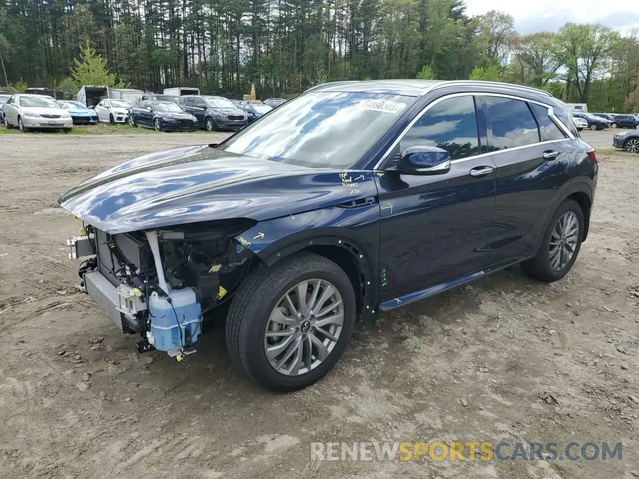 1 fotografías del automóvil dañado 3PCAJ5BB4PF122532 INFINITI QX50 2023
