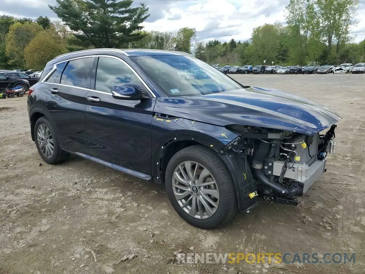 4 fotografías del automóvil dañado 3PCAJ5BB4PF122532 INFINITI QX50 2023