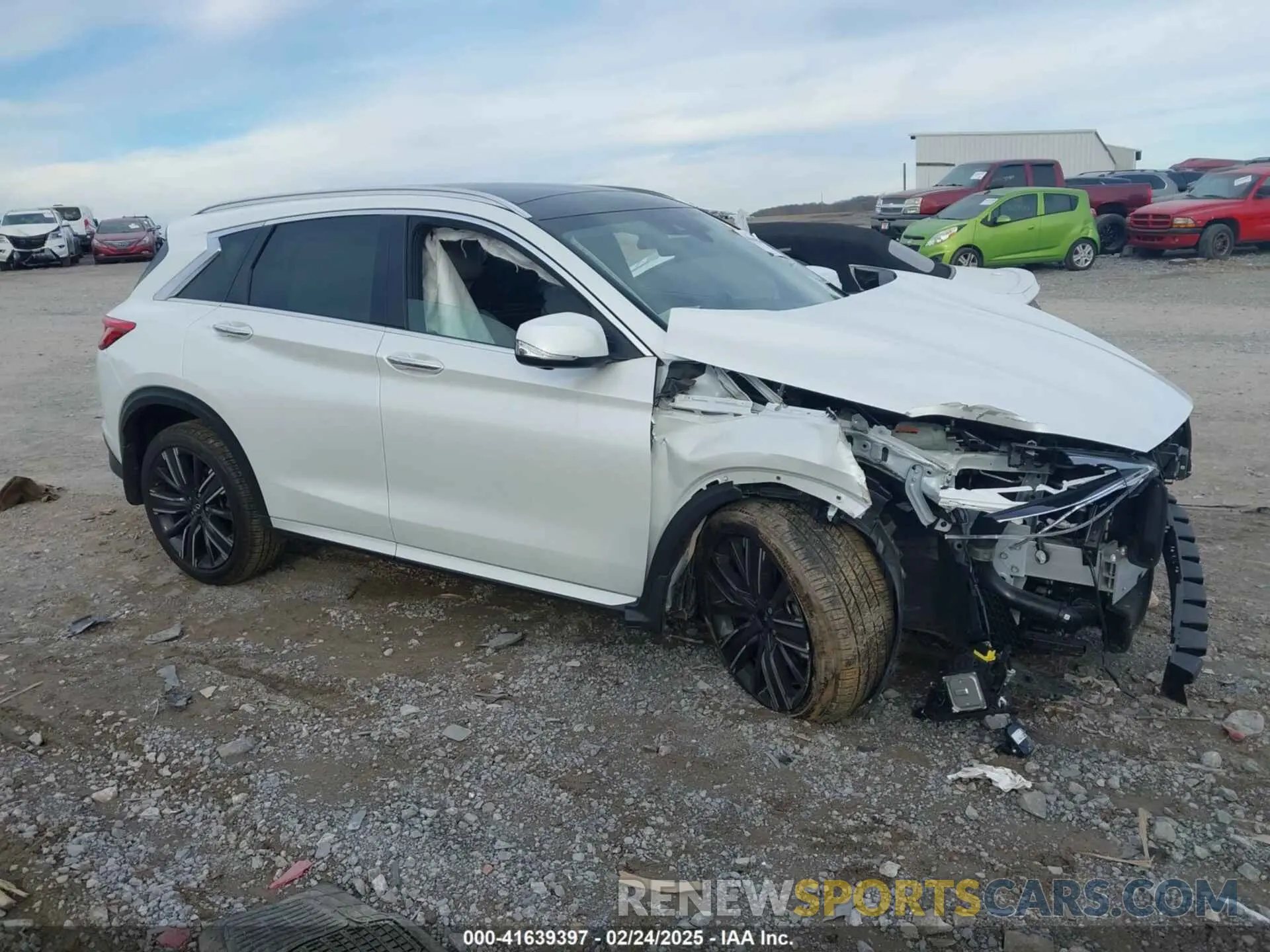 13 fotografías del automóvil dañado 3PCAJ5EB5PF123717 INFINITI QX50 2023
