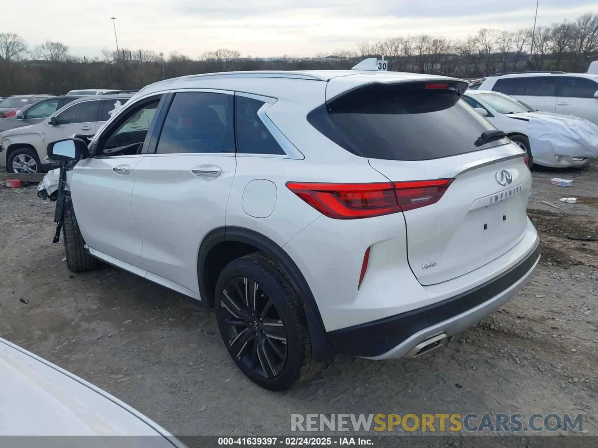 14 fotografías del automóvil dañado 3PCAJ5EB5PF123717 INFINITI QX50 2023