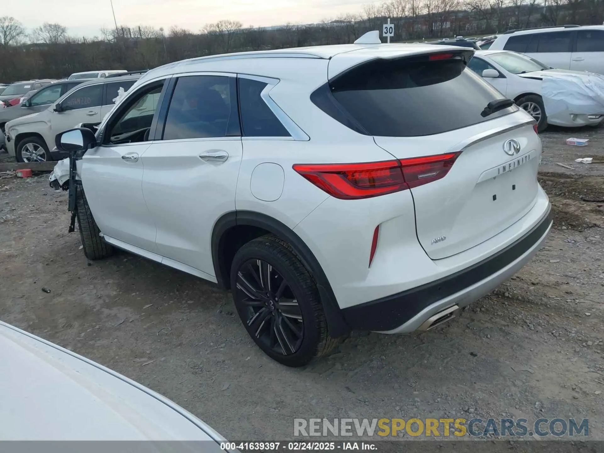 3 fotografías del automóvil dañado 3PCAJ5EB5PF123717 INFINITI QX50 2023