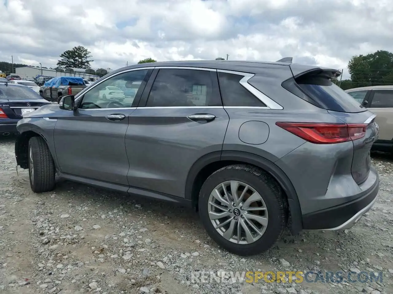 2 fotografías del automóvil dañado 3PCAJ5AA3RF100906 INFINITI QX50 2024