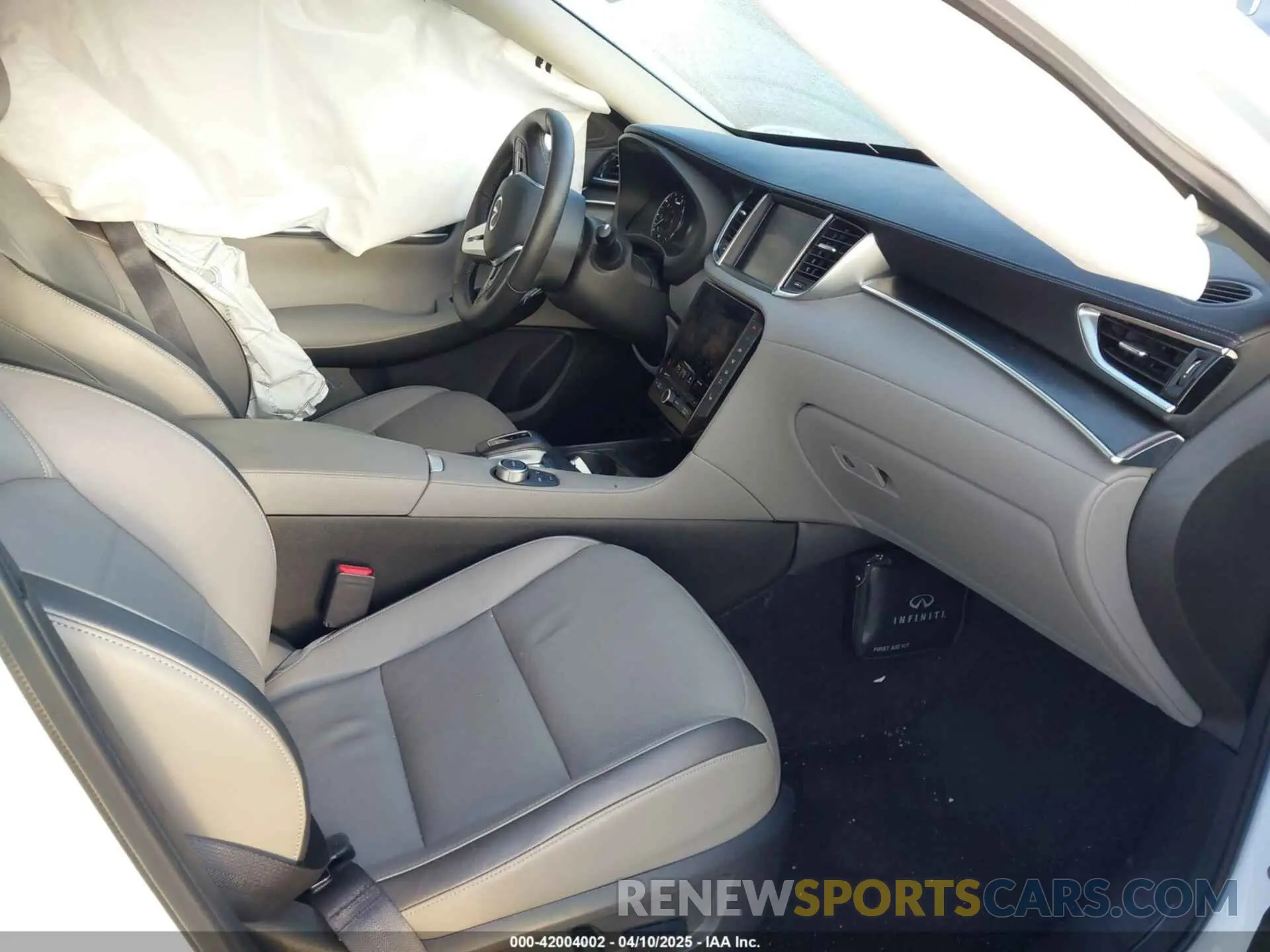 5 fotografías del automóvil dañado 3PCAJ5BA1RF108713 INFINITI QX50 2024