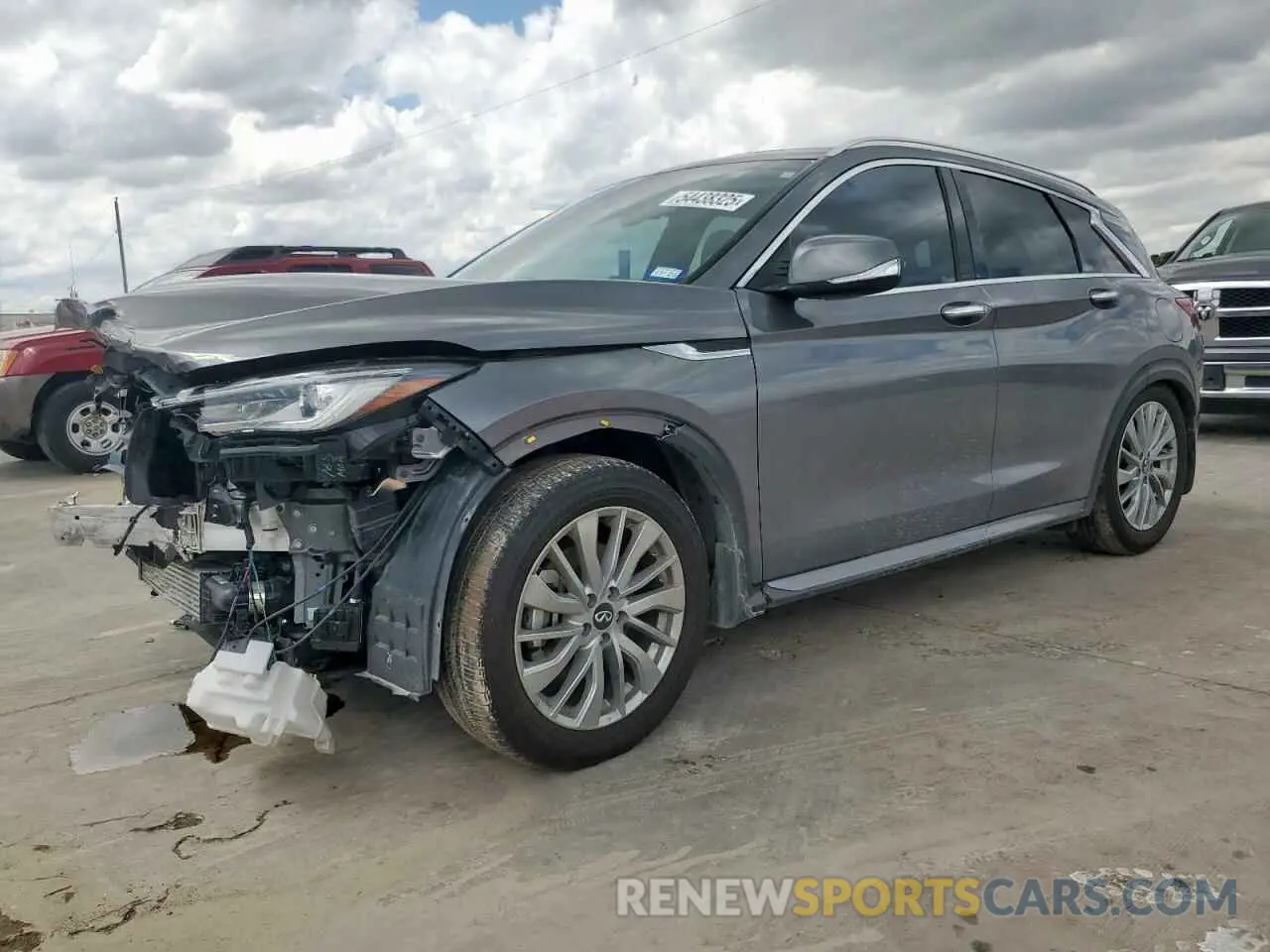 1 fotografías del automóvil dañado 3PCAJ5BA6RF101692 INFINITI QX50 2024