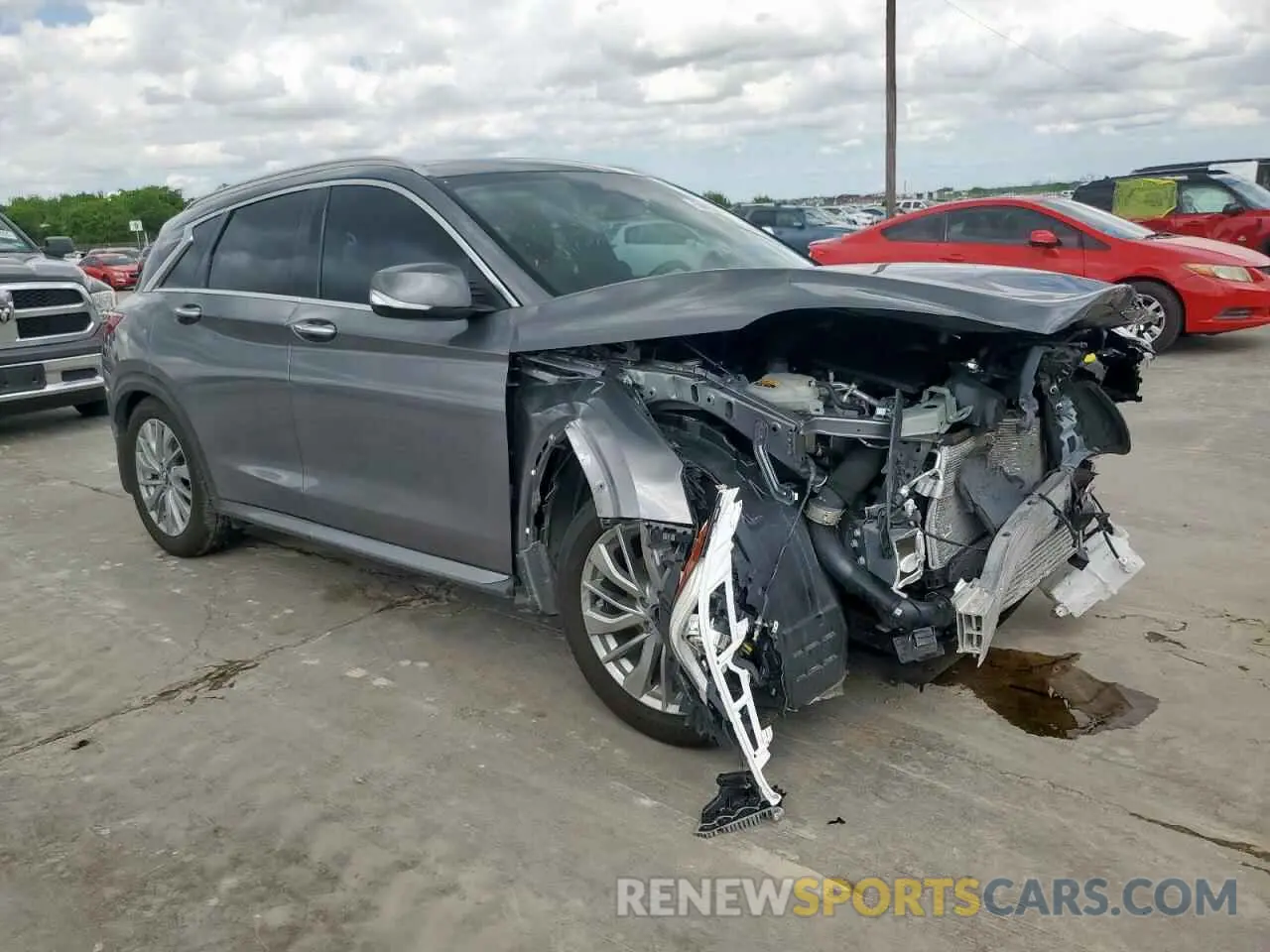 4 fotografías del automóvil dañado 3PCAJ5BA6RF101692 INFINITI QX50 2024