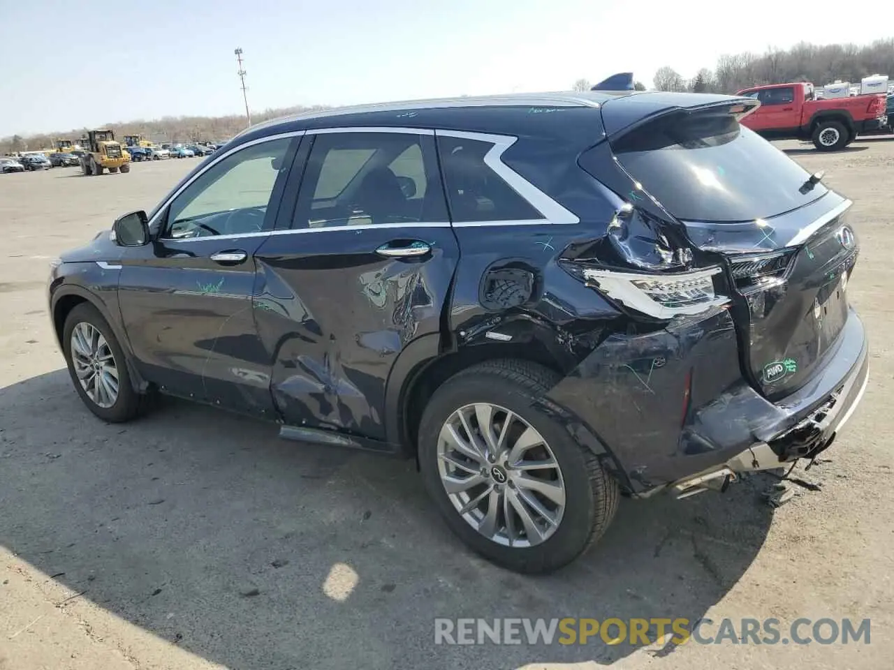 2 fotografías del automóvil dañado 3PCAJ5BB2RF114609 INFINITI QX50 2024