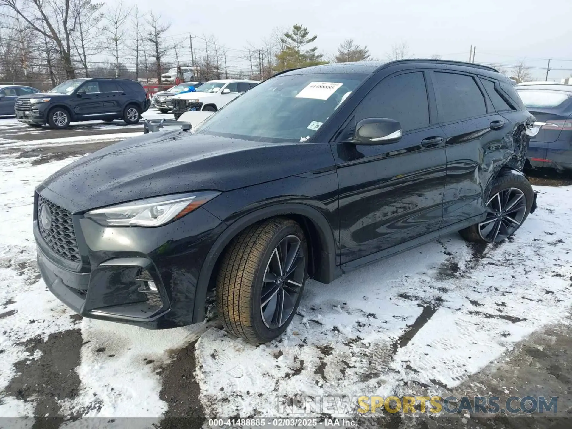 2 fotografías del automóvil dañado 3PCAJ5FB7RF101400 INFINITI QX50 2024