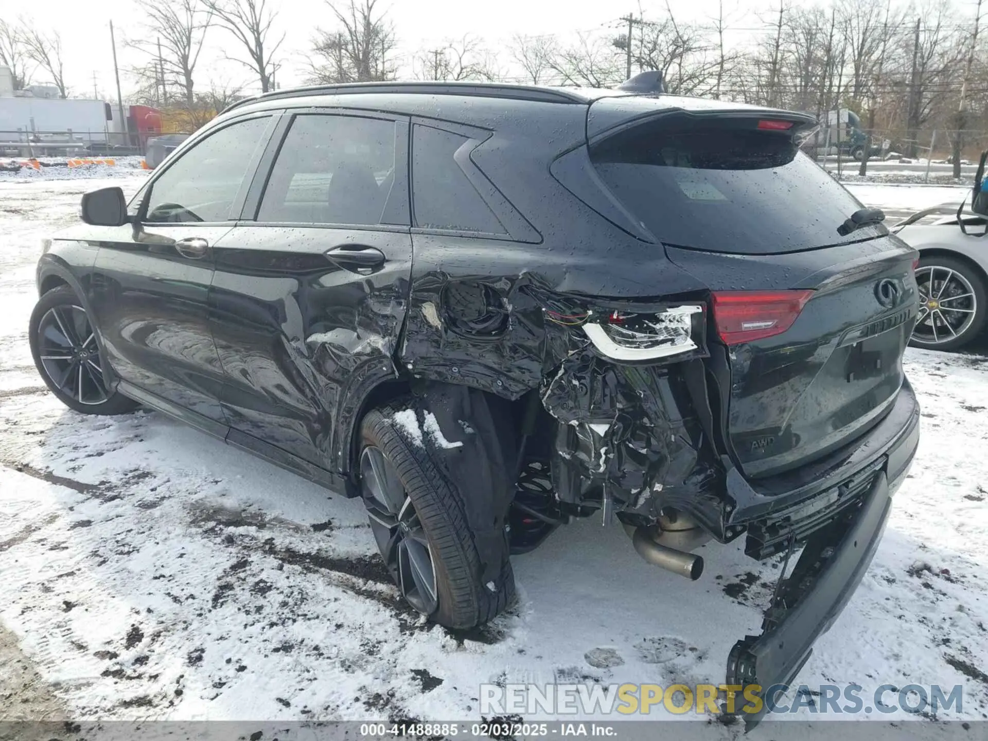 3 fotografías del automóvil dañado 3PCAJ5FB7RF101400 INFINITI QX50 2024