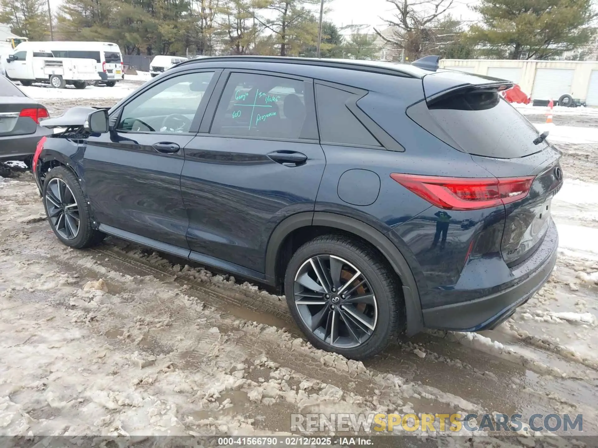 3 fotografías del automóvil dañado 3PCAJ5FB2SF103397 INFINITI QX50 2025