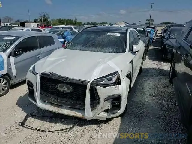 12 fotografías del automóvil dañado 3PCAJ5FAXPF117708 INFINITI QX50 SPORT 2023