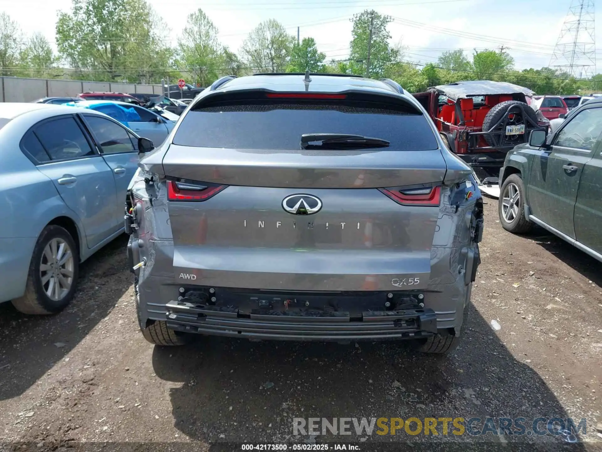 16 fotografías del automóvil dañado 3PCAJ5J30NF103144 INFINITI QX55 2022