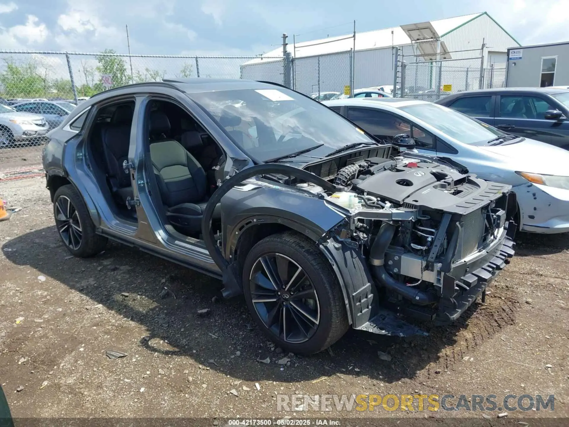 6 fotografías del automóvil dañado 3PCAJ5J30NF103144 INFINITI QX55 2022