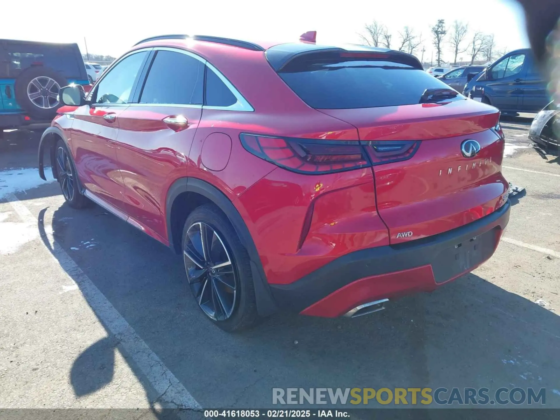 3 fotografías del automóvil dañado 3PCAJ5L33NF100025 INFINITI QX55 2022