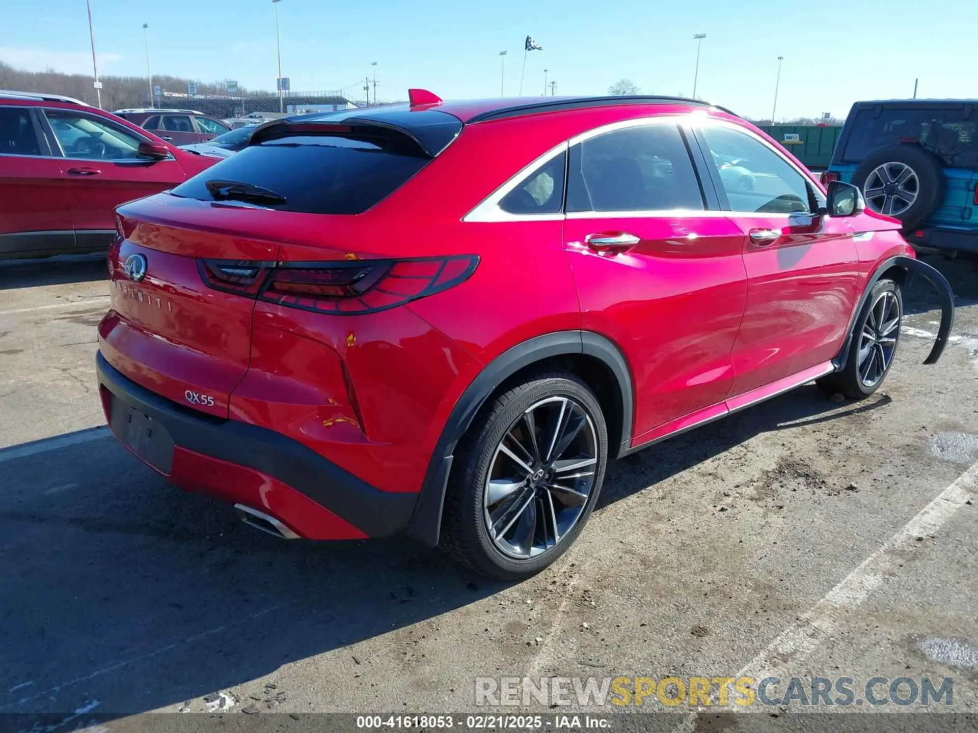4 fotografías del automóvil dañado 3PCAJ5L33NF100025 INFINITI QX55 2022