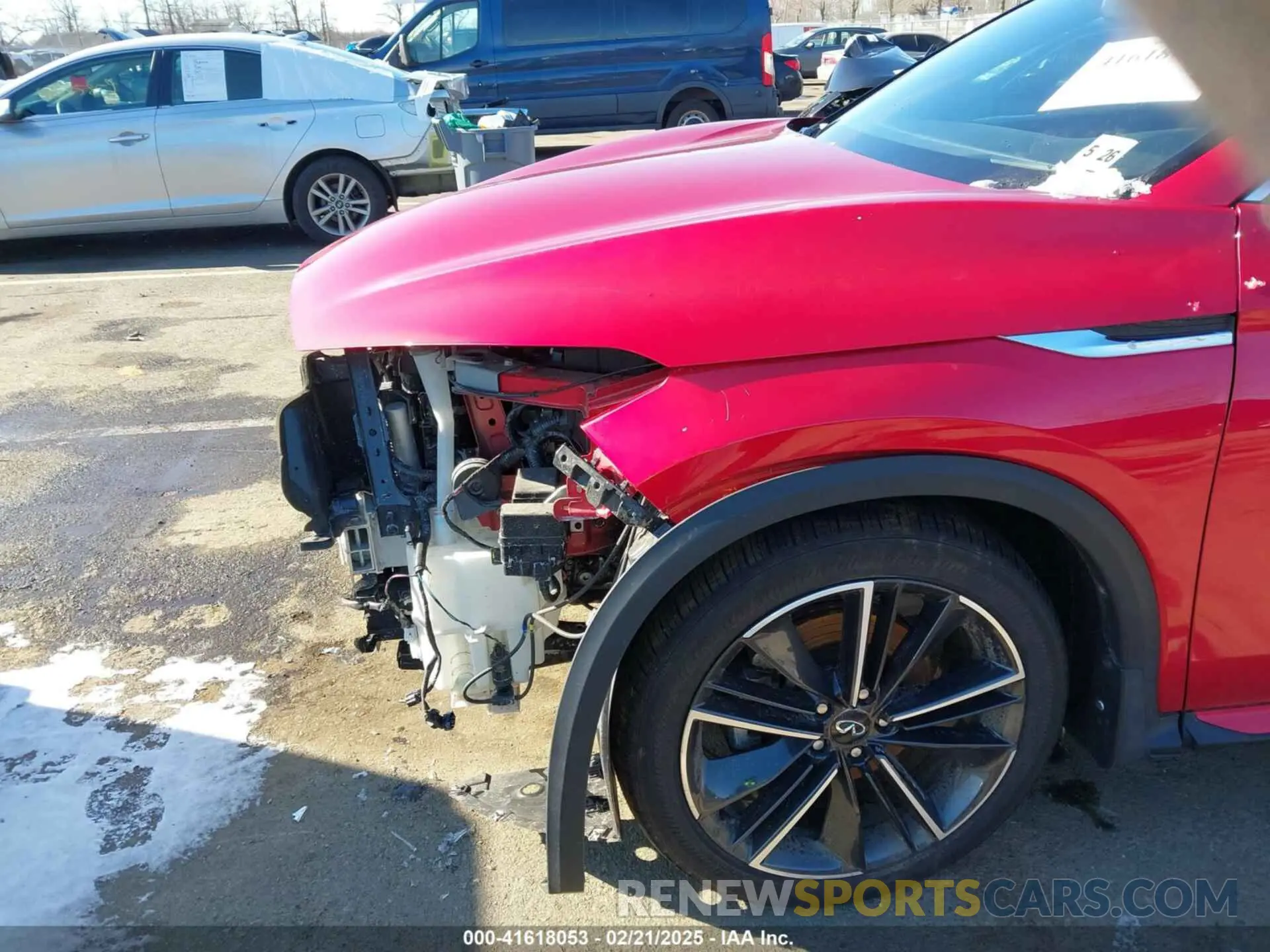 6 fotografías del automóvil dañado 3PCAJ5L33NF100025 INFINITI QX55 2022