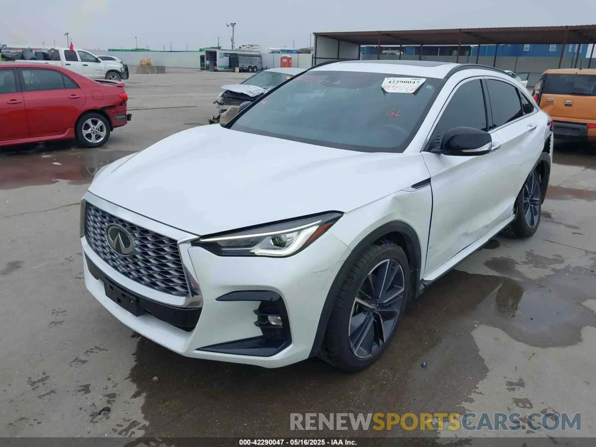 2 fotografías del automóvil dañado 3PCAJ5JR3PF115036 INFINITI QX55 2023