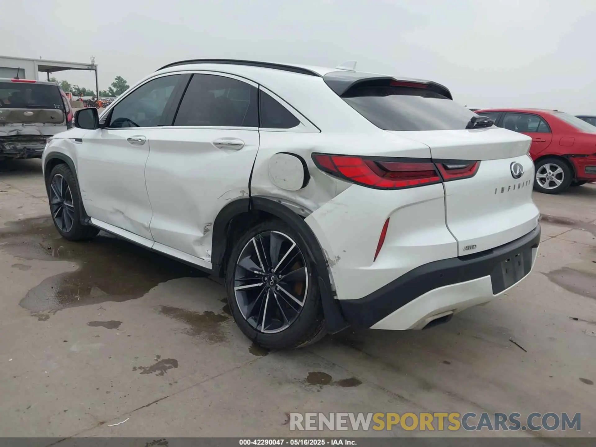 3 fotografías del automóvil dañado 3PCAJ5JR3PF115036 INFINITI QX55 2023