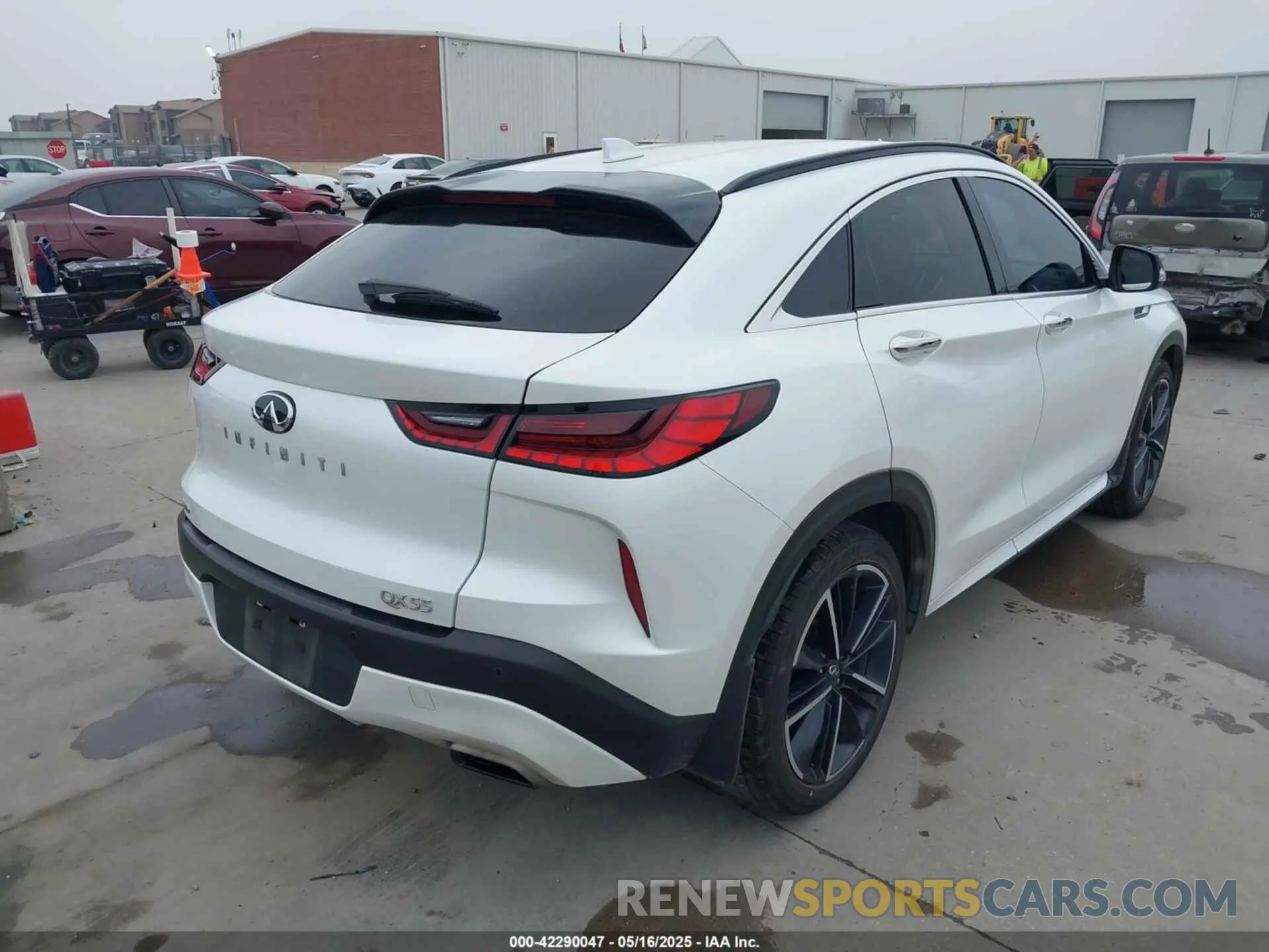 4 fotografías del automóvil dañado 3PCAJ5JR3PF115036 INFINITI QX55 2023