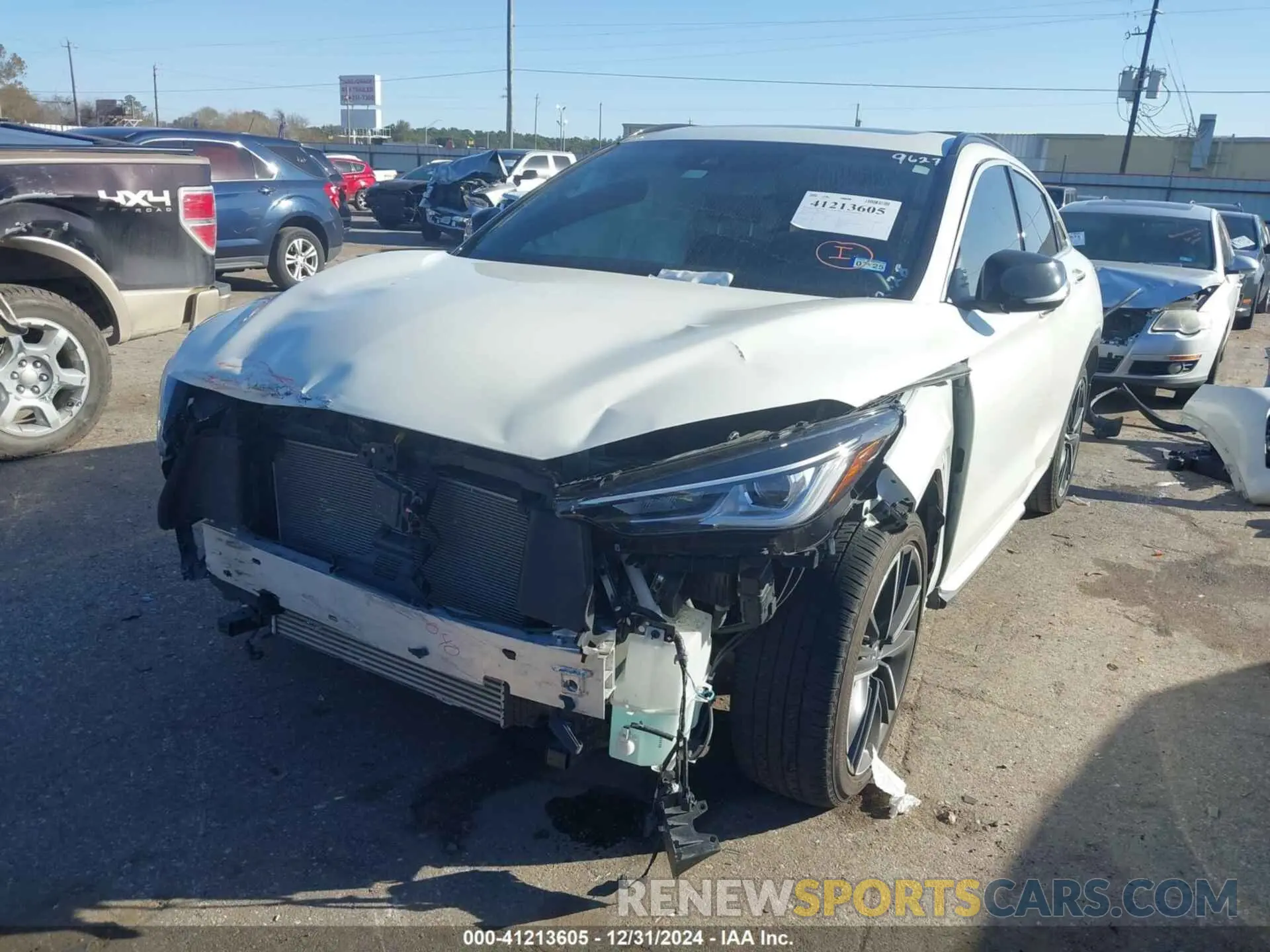 2 fotografías del automóvil dañado 3PCAJ5JR7PF109627 INFINITI QX55 2023
