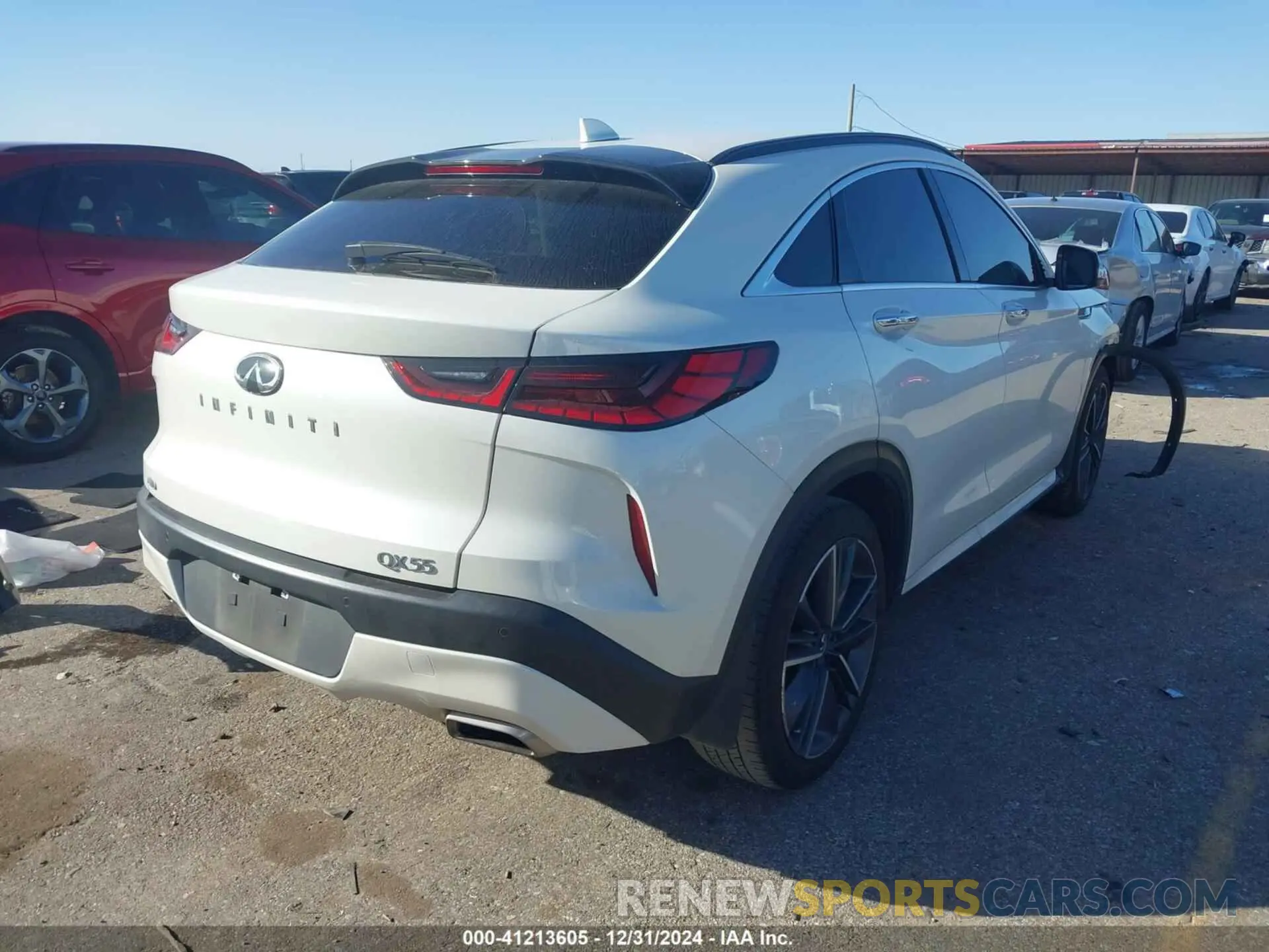4 fotografías del automóvil dañado 3PCAJ5JR7PF109627 INFINITI QX55 2023
