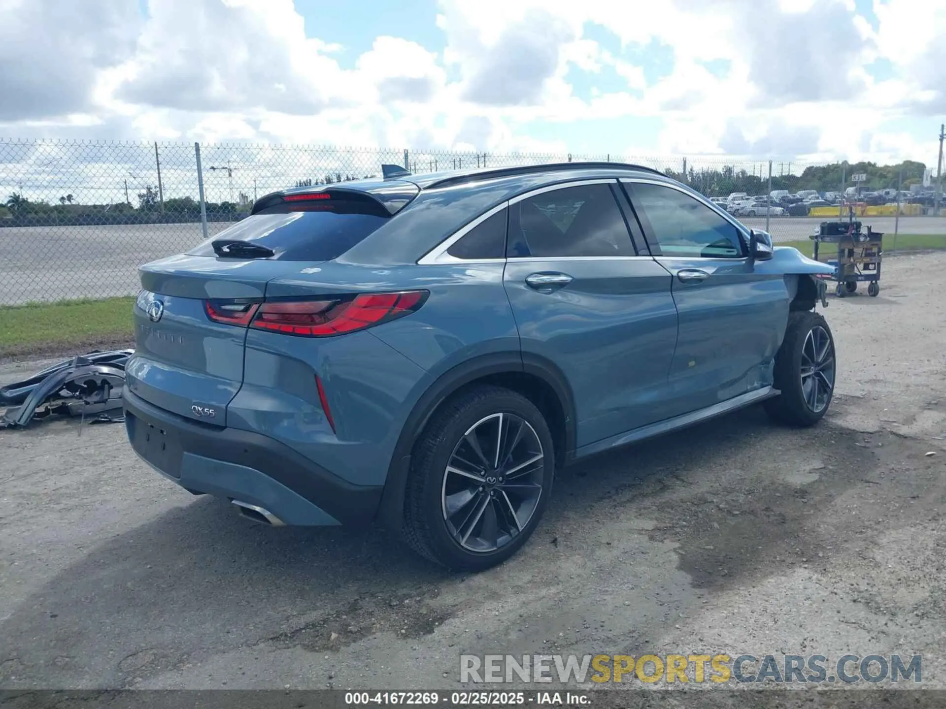 4 fotografías del automóvil dañado 3PCAJ5JRXPF117396 INFINITI QX55 2023