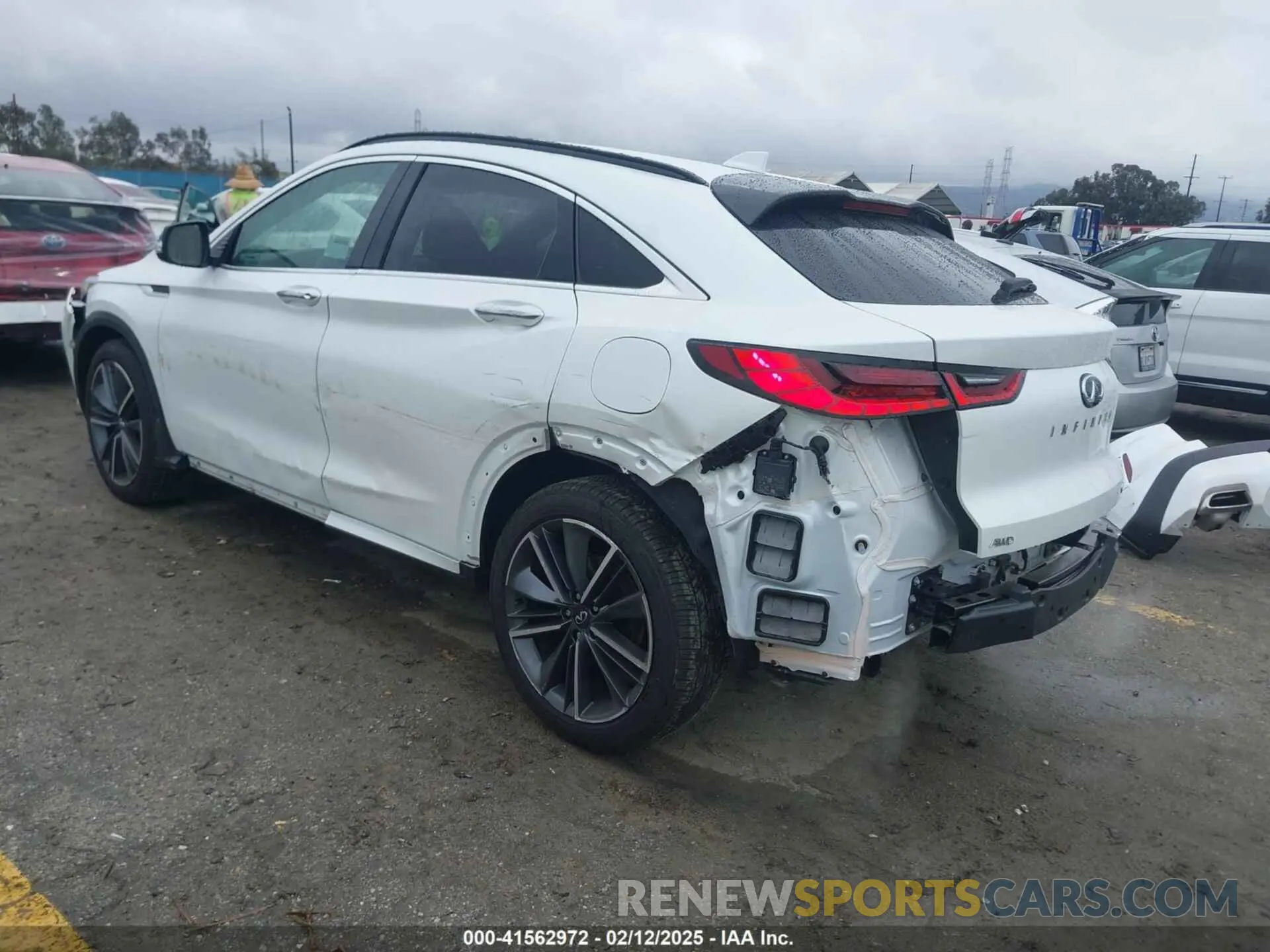 3 fotografías del automóvil dañado 3PCAJ5JR1RF110064 INFINITI QX55 2024